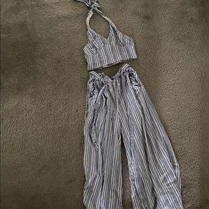 American Eagle two piece jumpsuit